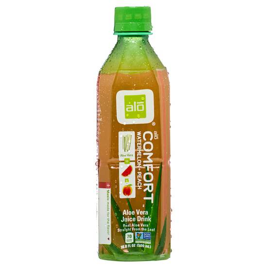 Order Alo Comfort Watermelon Peach Juice 16.9oz Btl food online from Everyday Needs by Gopuff store, Coral Gables on bringmethat.com