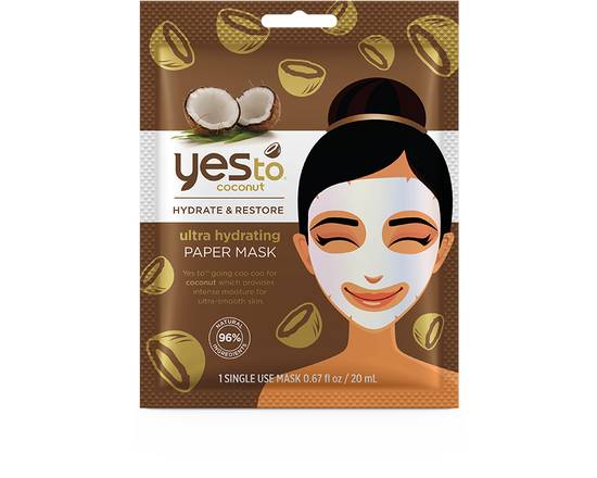 Order YESto Hydrating face mask (Coconut) food online from Fresko Market store, Miami on bringmethat.com