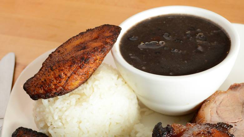 Order Black Beans, White Rice & Maduros food online from Geo's Cuban store, Seattle on bringmethat.com