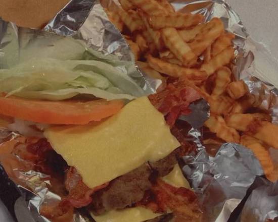 Order Double Bacon Cheese Burger food online from Jazz Kitchen store, Louisville-Jefferson County on bringmethat.com