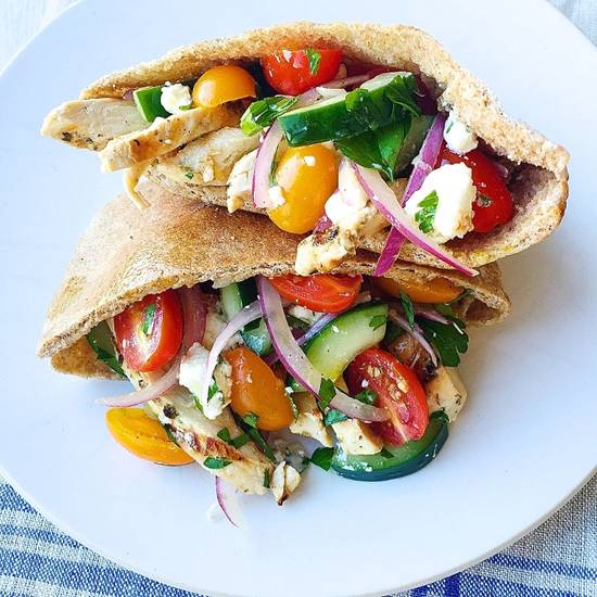 Order Chicken Greek Pita food online from Habeeb Grill By Pita Grill And Creperie store, Franklin on bringmethat.com