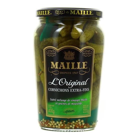 Cornichons extra fin Maille 220 gr