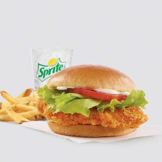 Order Spicy Chicken Sandwich Combo food online from Wendy'S store, Quakertown on bringmethat.com