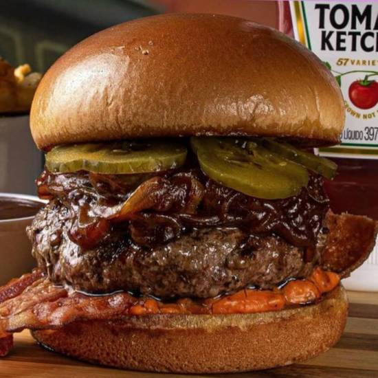 Order Bacon Cheese Burger food online from Hd Onion Burger store, Oklahoma City on bringmethat.com