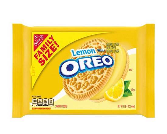 Order Oreo Cookies Golden Lemon Cream Family Size food online from Fresko Market store, Miami on bringmethat.com