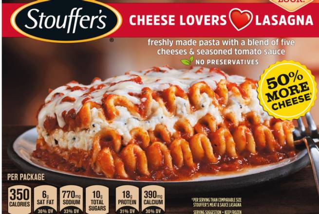 Order Stouffers Cheese Lovers Lasagna  food online from Fresko Market store, Miami on bringmethat.com