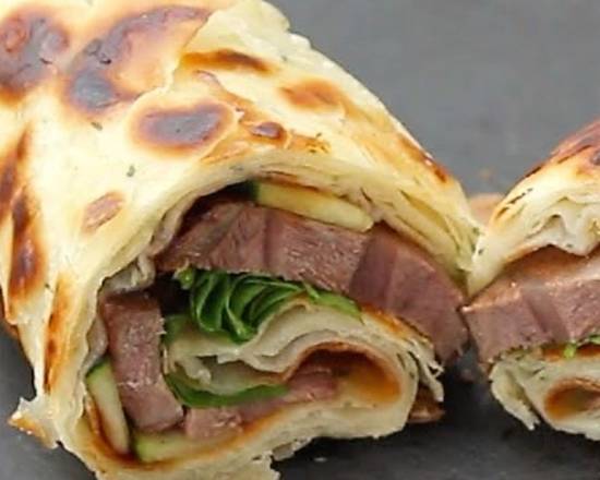 Order Beef Scallion Pancake food online from Little Dumpling - store, Bayside on bringmethat.com