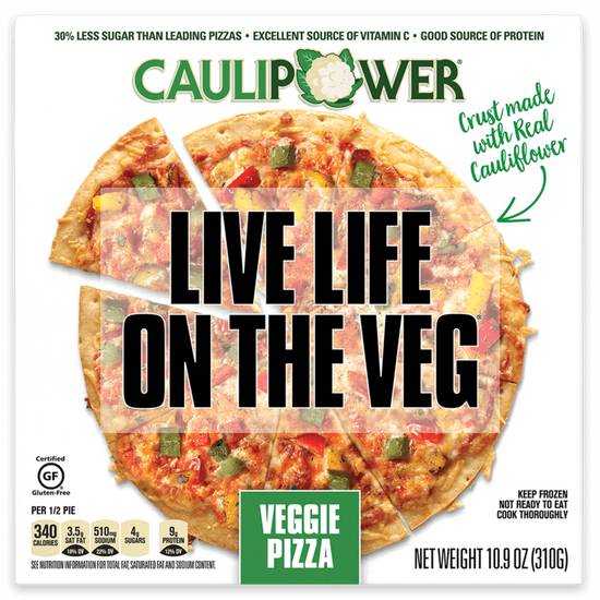 Order Caulipower Frozen Veggie Cauliflower Crust Pizza 11.5in 10.9oz food online from Everyday Needs by Gopuff store, Tampa on bringmethat.com