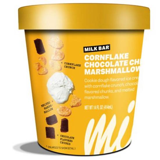 Order Milk Bar Cornflake Chip Marshmallow Ice Cream (14 oz) food online from Milk Bar store, South Miami on bringmethat.com