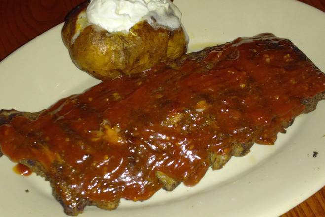 Order Half Rack Danish Baby Back Ribs food online from Harold Seltzer Steakhouse store, St. Petersburg on bringmethat.com