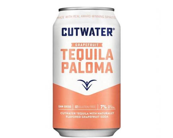 Order Cutwater Tequila Paloma 12oz (7% ABV) food online from Silver Liquor Market store, Los Angeles on bringmethat.com