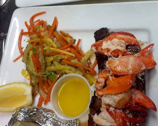 Order Surf & Turf:NY Strip with Lobster Meat food online from Sam The Clam store, Southington on bringmethat.com