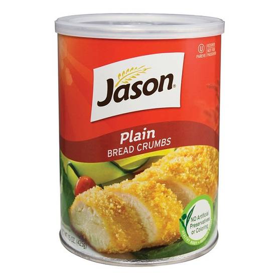 Order Jason Plain Bread Crumbs 15oz food online from Everyday Needs by Gopuff store, Baton Rouge on bringmethat.com