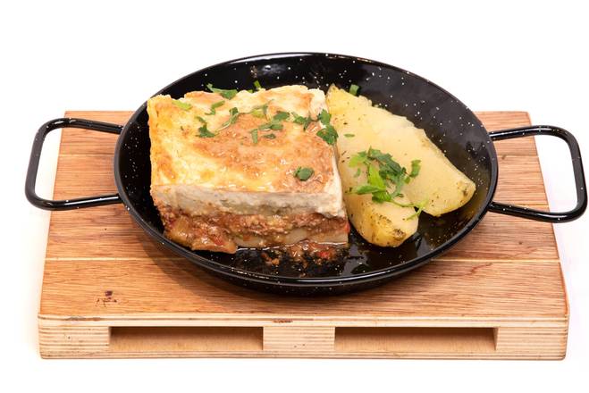 Order Moussaka Eggplant Casserole food online from Vernon Grille store, New York on bringmethat.com
