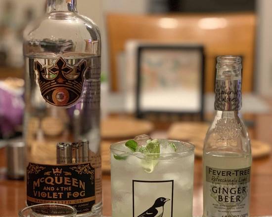 Order McQueen & The Violet Fog Gin, 750mL (40% ABV) food online from Golden Ox Liquors store, Saint Augustine on bringmethat.com