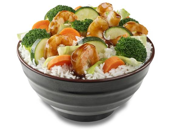 Order Shrimp Teriyaki Rice Bowl food online from Samurai Sams Teriyaki Grill store, Phoenix on bringmethat.com