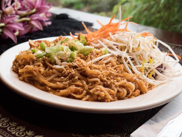 Order Phad Thai (GF) food online from Fuzion Cafe store, Tacoma on bringmethat.com