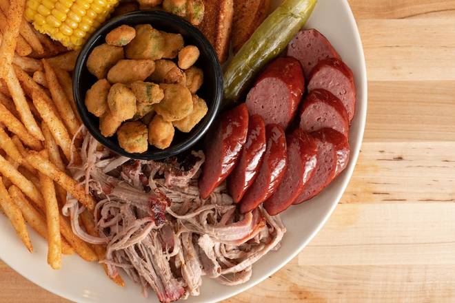 Order Two Meats food online from Rib Crib BBQ & Grill store, Joplin on bringmethat.com