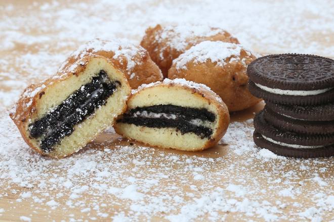 Order 3 Deep-Fried OREOS food online from Fat Shack store, San Marcos on bringmethat.com