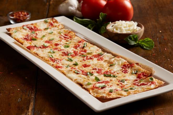 Order Margherita Fresca Flatbread food online from Bj Restaurant & Brewhouse store, Westminster on bringmethat.com