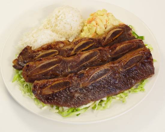 Order REGULAR BBQ SHORT RIBS  food online from L&L Hawaiian Bbq store, Palo Alto on bringmethat.com