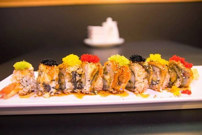 Order *Godzilla Roll food online from Mikado Sushi store, Grand Rapids on bringmethat.com