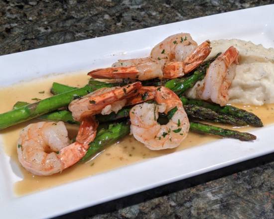 Order Shrimp Pastis Flambe  food online from Broadway Grill store, Burlingame on bringmethat.com