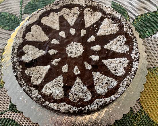 Order Kladdkaka (Swedish Gooey Cake) 8" food online from Byen Bakeri store, Seattle on bringmethat.com