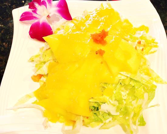 Order Salmon Mango Salad food online from Shogun Japanese Restaurant store, Palm Harbor on bringmethat.com