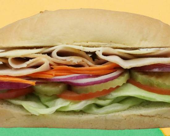 Order Turkey & Cheese Sandwich food online from USA Donuts store, Los Angeles on bringmethat.com
