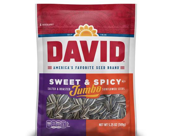 Order David Jumbo Sweet & Spicy 5.25oz food online from Trumbull Super Stop store, Trumbull on bringmethat.com