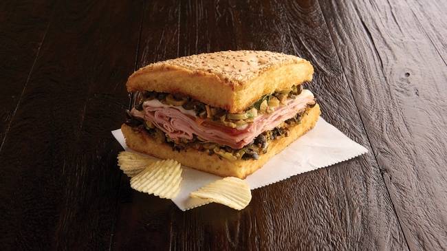 Order 1/4 Muffaletta Special food online from Jason's Deli store, Abilene on bringmethat.com
