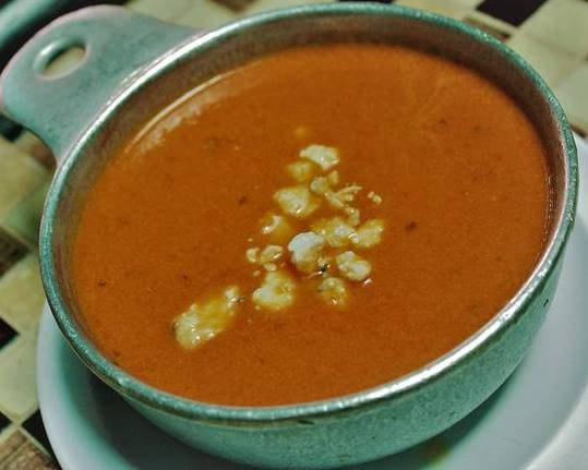 Order Tomato Basil Soup  Quart food online from The Stone Soup Company (Ybor City) store, Tampa on bringmethat.com