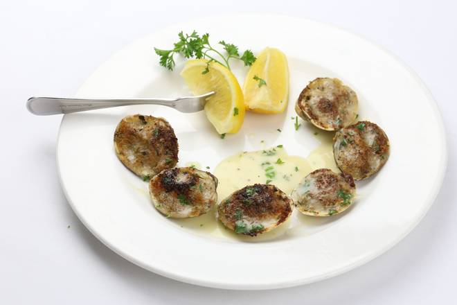 Order Baked Clams food online from Benjamin Steakhouse store, White Plains on bringmethat.com