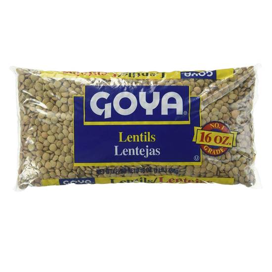 Order Goya Dry Lentil Beans 16oz food online from Everyday Needs by Gopuff store, Tampa on bringmethat.com