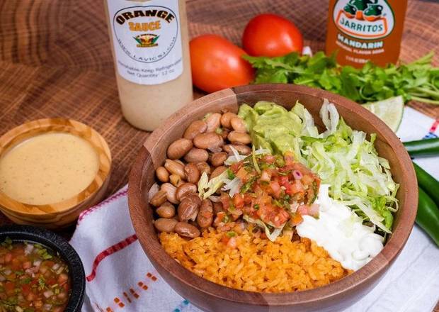 Order veggie Burrito Bowl food online from La Victoria Taqueria store, San Jose on bringmethat.com