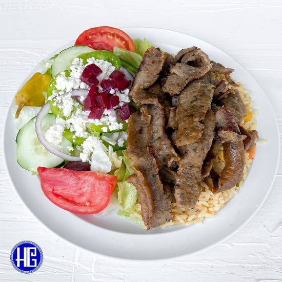 Order Gyro Dinner food online from The Hungry Greek store, Tampa on bringmethat.com