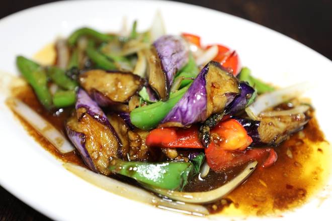 Order Eggplant with Basil Leaves food online from Cook On Thai store, Corona on bringmethat.com
