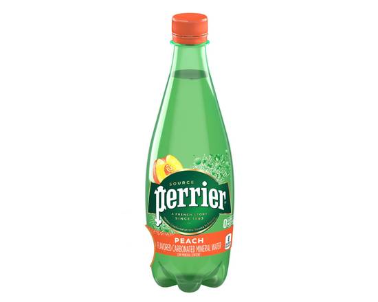 Order Perrier Peach 15 oz  food online from Fresko Market store, Miami on bringmethat.com