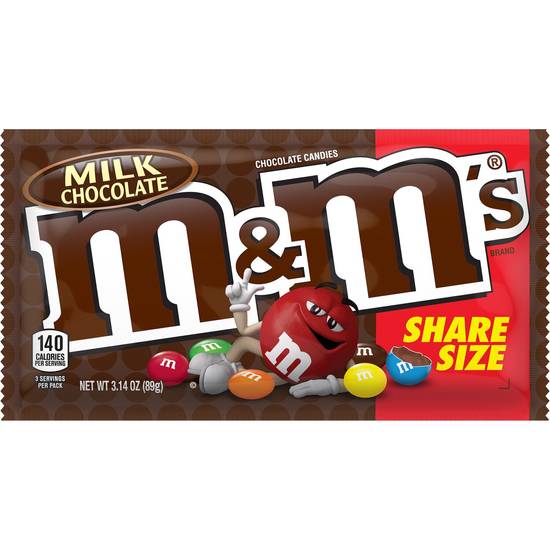 Order M&M's Milk Chocolate Candy Sharing Size, 3.14 OZ food online from Cvs store, LINCOLN on bringmethat.com