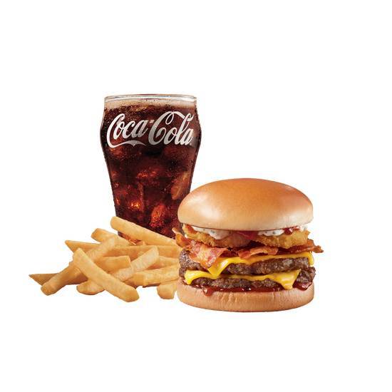 Order Loaded A.1.® 1/3lb* Double Combo food online from Dairy Queen Grill & Chill store, White Oak on bringmethat.com