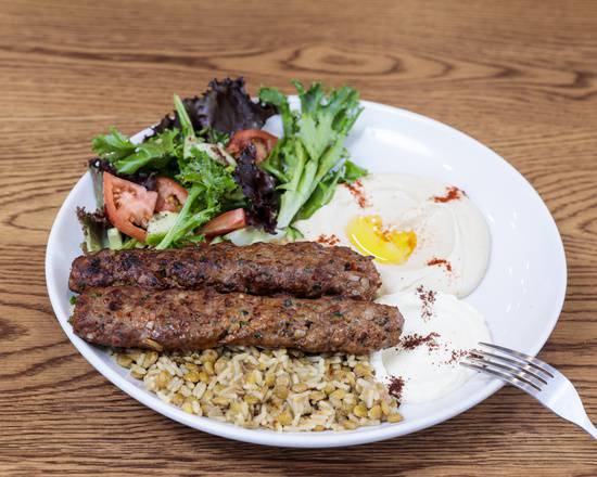Order Kafte Kabob Platter food online from Layla's Falafel store, Stamford on bringmethat.com