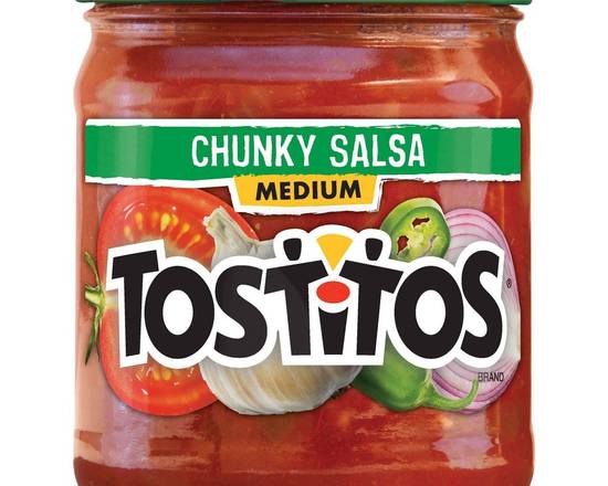 Order Tostitos Chunky Salsa Medium - 15.5oz food online from Trumbull Super Stop store, Trumbull on bringmethat.com