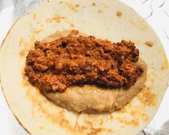 Order Chorizo & Bean food online from Donut Tacos Palace store, Austin on bringmethat.com