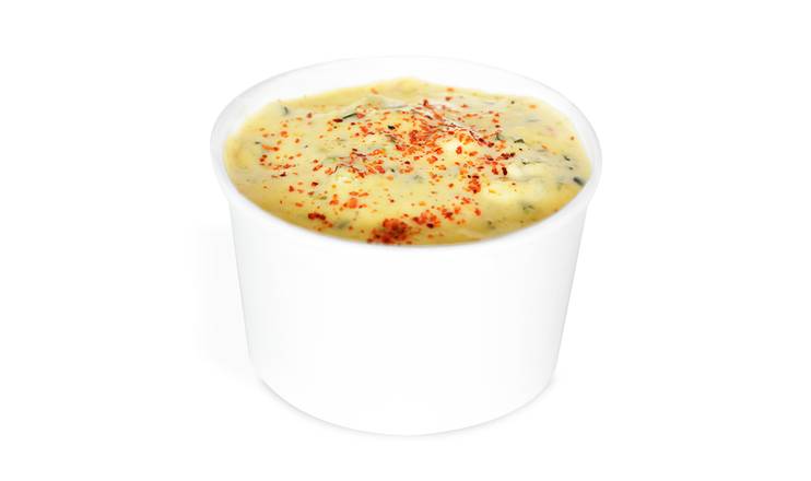 Order Green Chili Queso & Chips food online from Avo Taco store, New Orleans on bringmethat.com