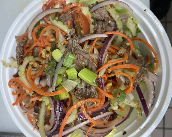 Order Beef Salad (Customers  Consistently Review as “Delicious”) food online from Bangkok Fusion Café store, Saint Petersburg on bringmethat.com