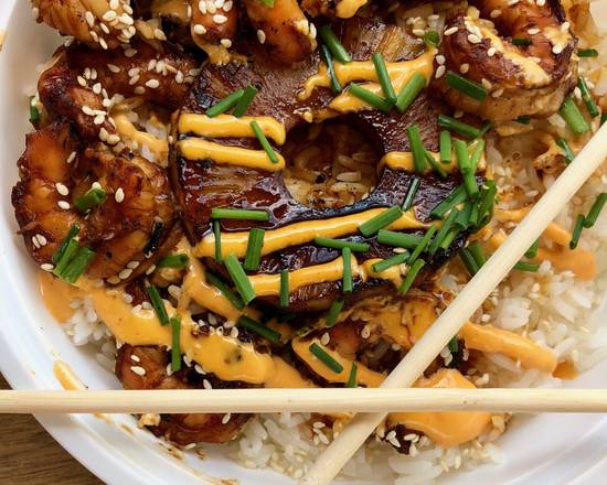 Order Shrimp Teriyaki Bowl food online from Lokal Moko store, Fort Lauderdale on bringmethat.com