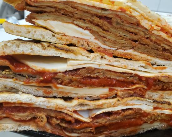 Order Eggplant Parm Panini food online from Long Island Bagel Cafe store, Bellmore on bringmethat.com