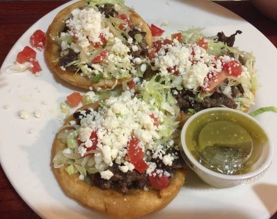 Order Sopes (3 Pc) food online from Taco Rey - James L. Redman Pkwy store, Plant City on bringmethat.com