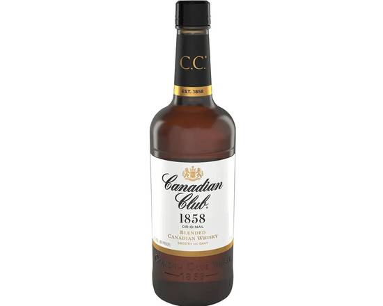 Order Canadian Club, 750mL whiskey (40.0% ABV) food online from Xtra Liquors & Wines store, WEST MIAMI on bringmethat.com